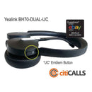 Yealink BH70-DUAL-UC-USB-C 1208668 Stereo All Day Wireless Bluetooth Headset