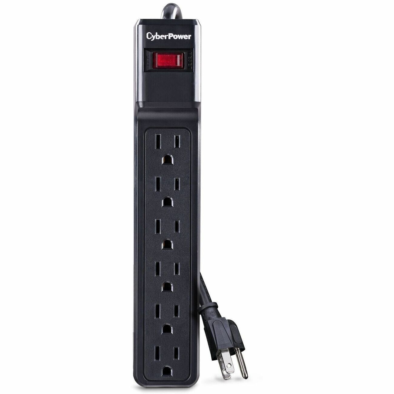 CyberPower CSB6012 6 Outlet Essential Surge Protection 800V 1200J 12FT Cord BLCK