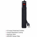 CyberPower CSB6012 6 Outlet Essential Surge Protection 800V 1200J 12FT Cord BLCK