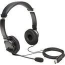 Kensington K97601WW Classic USB-A Stereo Over Ear Headset with Boom Mic Comfort