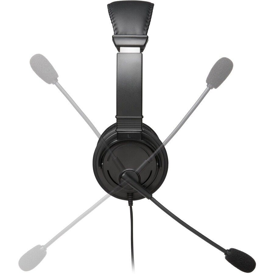 Kensington K97601WW Classic USB-A Stereo Over Ear Headset with Boom Mic Comfort
