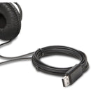 Kensington K97601WW Classic USB-A Stereo Over Ear Headset with Boom Mic Comfort