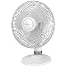 Lasko D12225 18"x14" Table Fan Oscilatting Tilt Quiet 3 Speed Carry Small WHITE