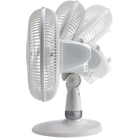 Lasko D12225 18"x14" Table Fan Oscilatting Tilt Quiet 3 Speed Carry Small WHITE