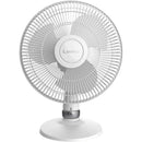 Lasko D12225 18"x14" Table Fan Oscilatting Tilt Quiet 3 Speed Carry Small WHITE