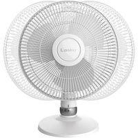 Lasko D12225 18"x14" Table Fan Oscilatting Tilt Quiet 3 Speed Carry Small WHITE