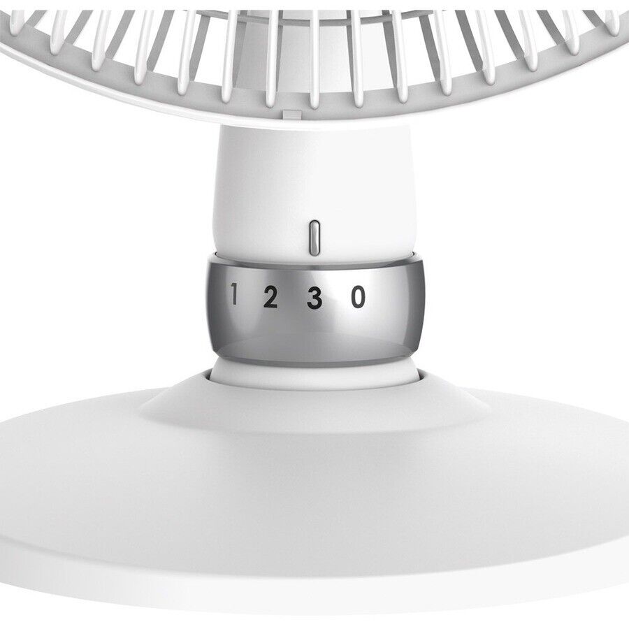 Lasko D12225 18"x14" Table Fan Oscilatting Tilt Quiet 3 Speed Carry Small WHITE
