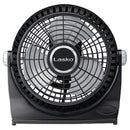 Lasko 507 10" Portable 2 Speed Breeze Table Floor Fan 360 Pivor Compact BLACK