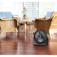 Lasko 507 10" Portable 2 Speed Breeze Table Floor Fan 360 Pivor Compact BLACK
