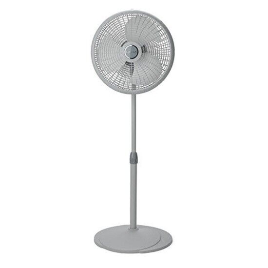 Lasko 2526 16" 3 Speed Oscillating Stand Floor Fan Pedestal Tilt Height WHITE