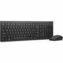 Lenovo 4X31N50708 Wireless Keyboard Mouse Optical 1600 dpi 3 Btn Scroll BLACK