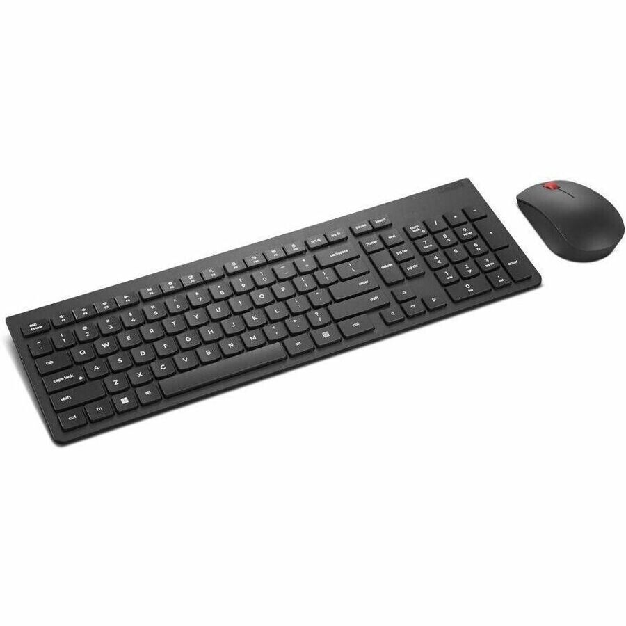 Lenovo 4X31N50708 Wireless Keyboard Mouse Optical 1600 dpi 3 Btn Scroll BLACK