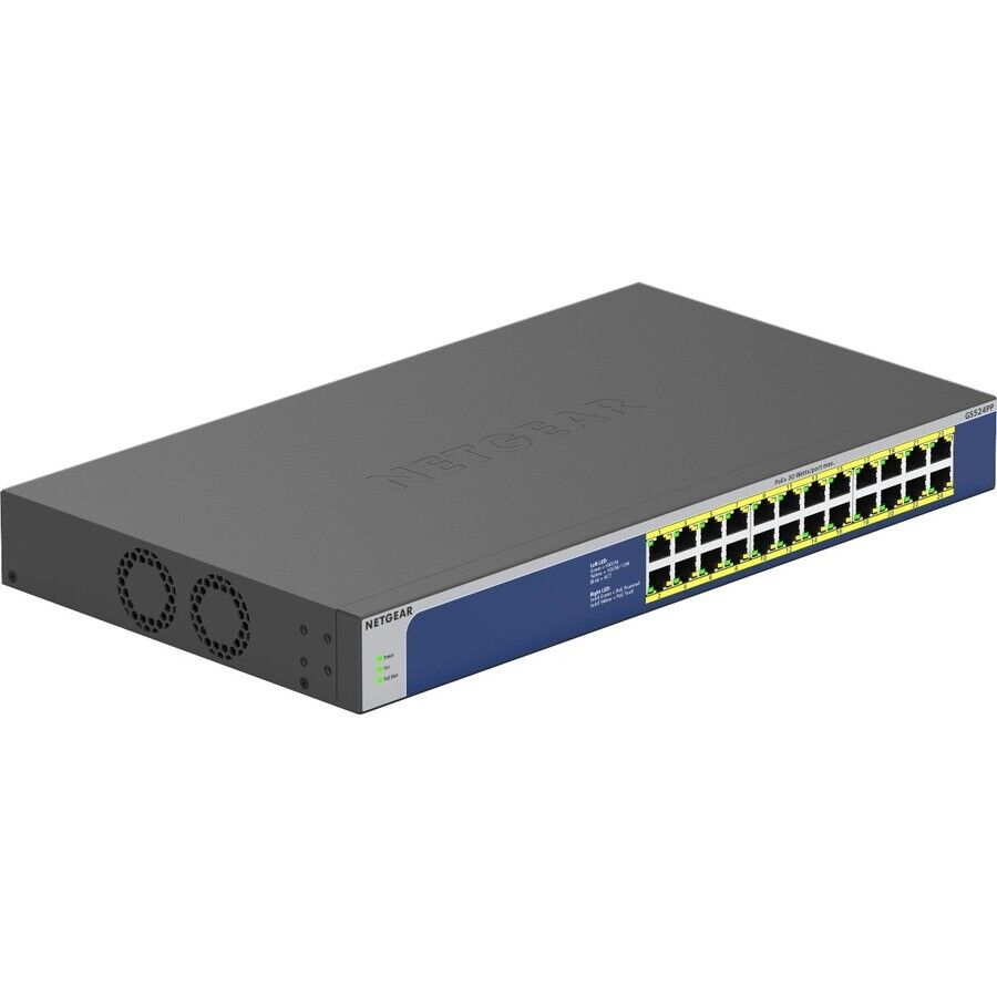 Netgear GS524PP-100NAS 24 Port Gigabit High Power PoE+ Unamanged Switch 300W
