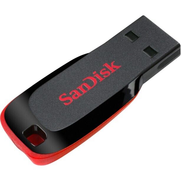 SanDisk SDCZ50-032G-B35 Cruzer Blade USB 2.0 Flash Drive 32GB 15mb Read BLACK