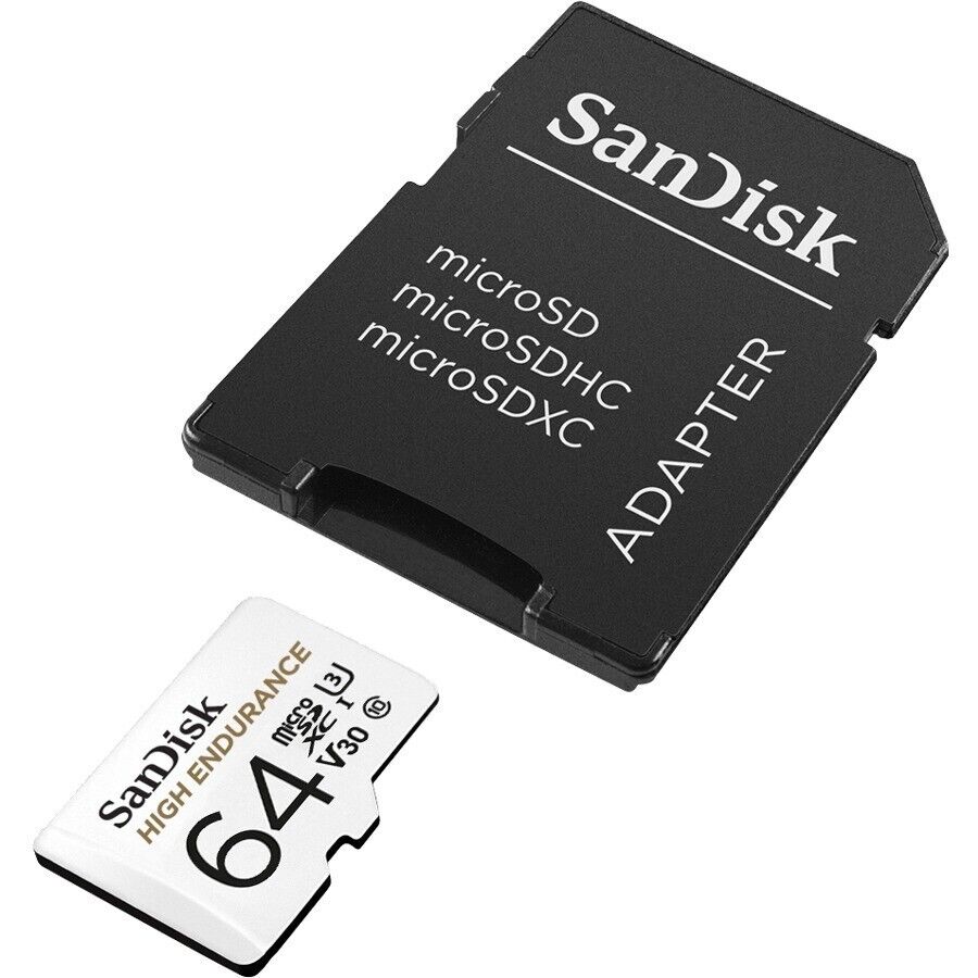 SanDisk SDSQQNR-064G-AN6IA High Endurance 64GB SD microSD HC I V30 C10 100mb/s