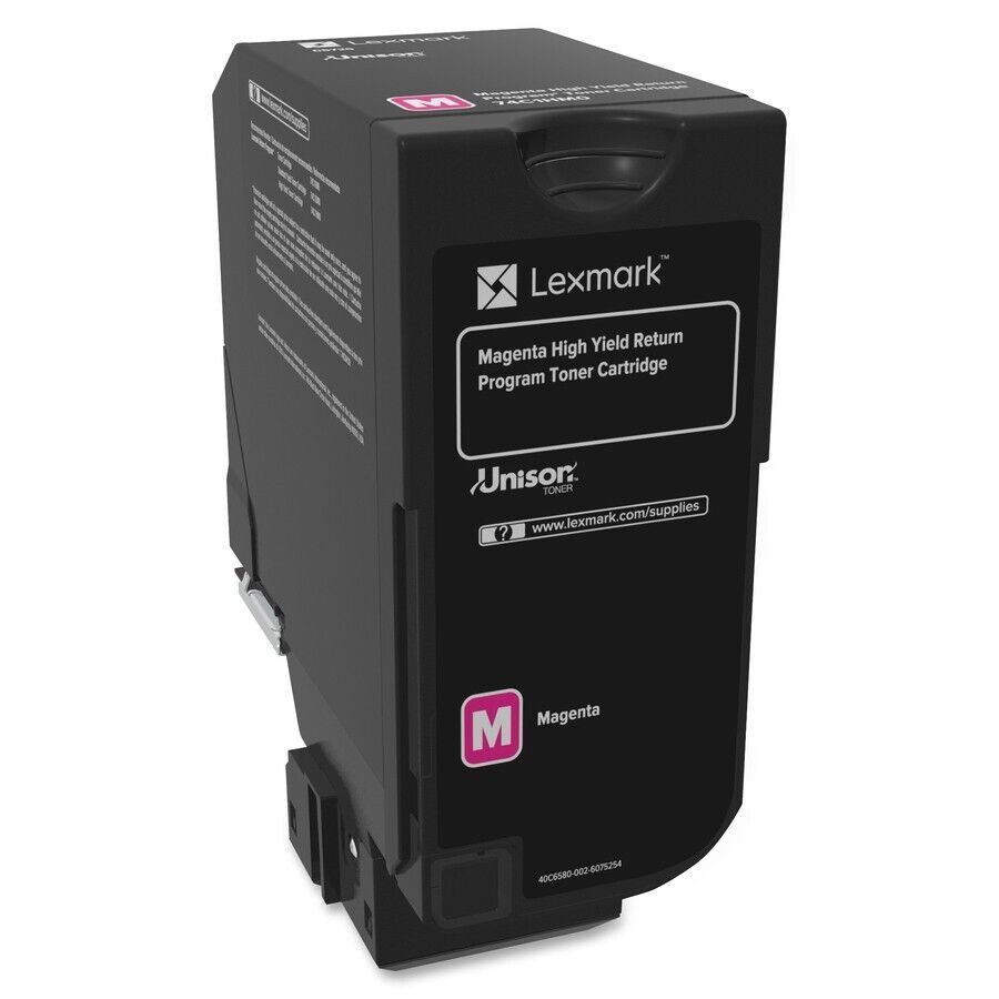 Lexmark 74C1HM0 Unison High Yield Laser Toner MAGENTA 12K Pages for CS725 Series