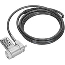 Targus ASP96GLX-S 6.5FT DEFCON 4-Digit T-Bar Combination Steel Lock Resettable