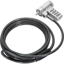 Targus ASP96GLX-S 6.5FT DEFCON 4-Digit T-Bar Combination Steel Lock Resettable