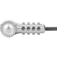 Targus ASP96GLX-S 6.5FT DEFCON 4-Digit T-Bar Combination Steel Lock Resettable
