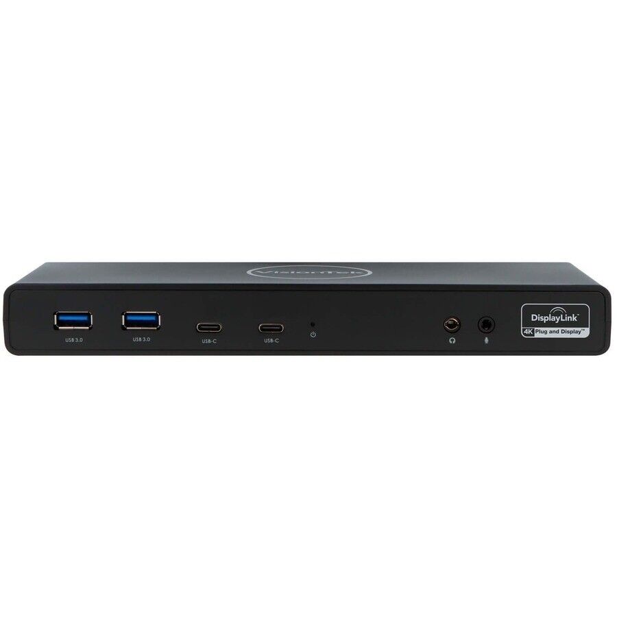 Visiontek 901484 VT4510 USB-C Dual Display 4K Docking Station HDMI DP RJ45 100W