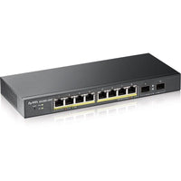 Zyxel GS1900-10HP 8 Port Gigabit Ethernet Smart Managed 8 PoE 77W 2 SFP Switch