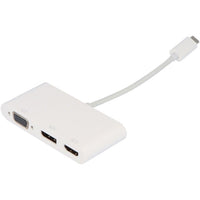 Visiontek 901433 USB-C to DisplayPort HDMI VGA 3840x2160 4K Adapter Plug n Play