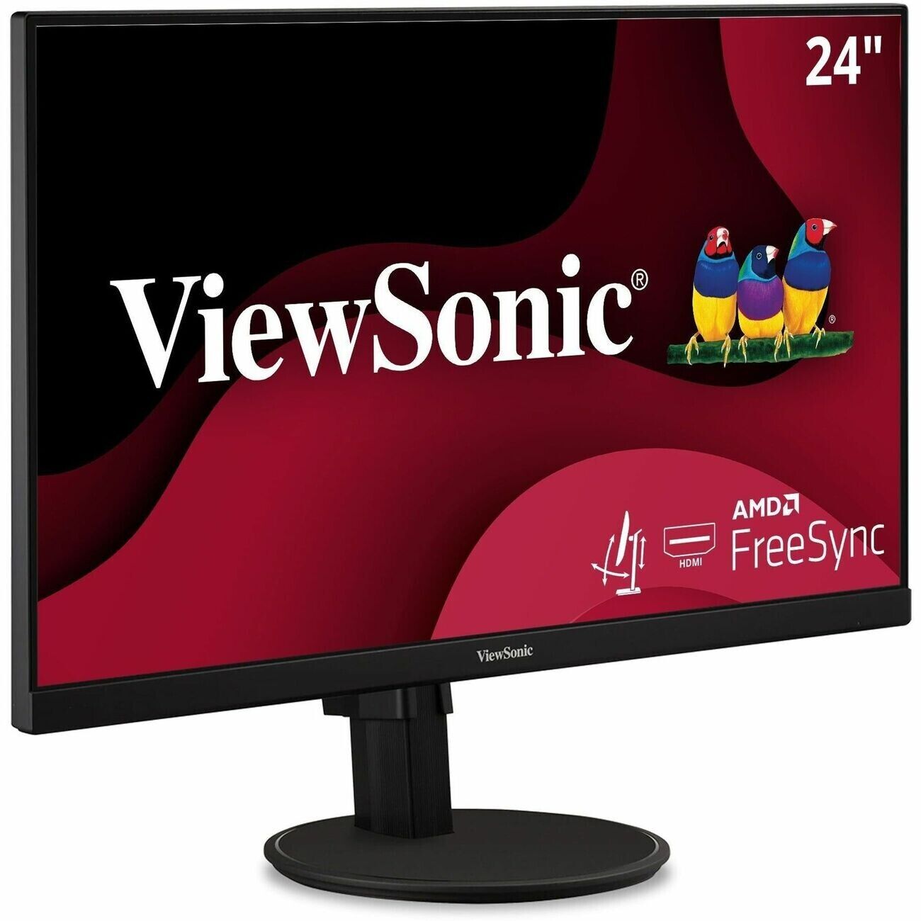 Viewsonic VA2447-MHJ 24" 1080p Ultra Thin Bezel LED Monitor HDMI VGA Speaker VES