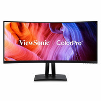 Viewsonic VP3456A 34" 4K Curved Monitor HDMI DP RJ45 USB Hub Speaker VESA Stand