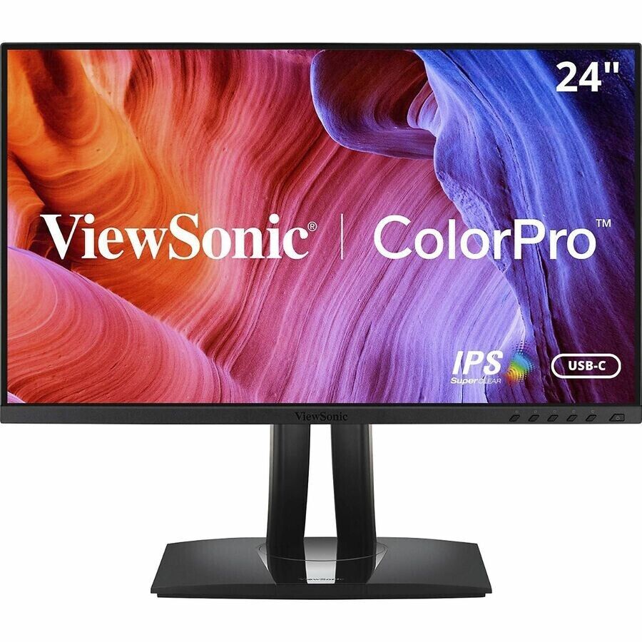 Viewsonic VP2456 24" 1080p IPS Ultra Thin Bezel Monitor HDMI DP USB HUB Speaker