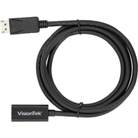 Visiontek 901214 6.6FT DisplayPort to HDMI M/M 4K 3840x2160 Black Video Cable