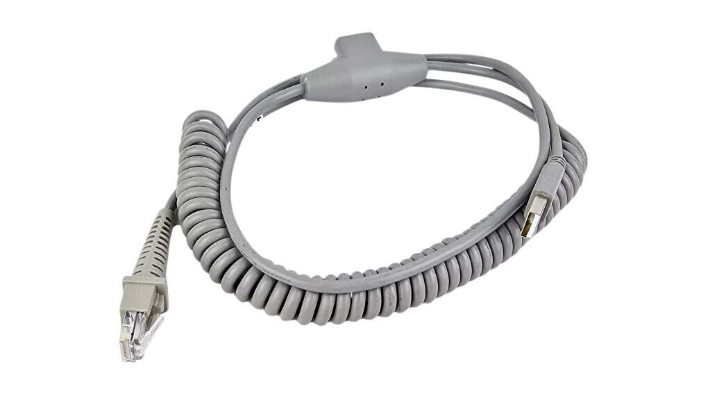 Datalogic 90A051922 Cable 9 Feet, CAB-412, SH3314, USB Type A, OPT-Power, Coiled