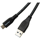 Visiontek 900826 3.3FT (1 Meter) USB-C to USB-A Male Male 60W 10Gbps Data Cable