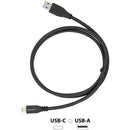 Visiontek 900826 3.3FT (1 Meter) USB-C to USB-A Male Male 60W 10Gbps Data Cable