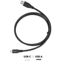 Visiontek 900826 3.3FT (1 Meter) USB-C to USB-A Male Male 60W 10Gbps Data Cable