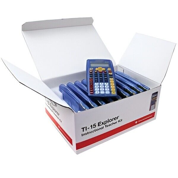 Texas Instruments 15/TKT Teacher Kit Pack 10 Calculators in Storage Box