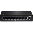 TRENDnet TPE-TG80G 8 Port Gigabit PoE+ Unmanaged Switch 123W Power Budget Metal