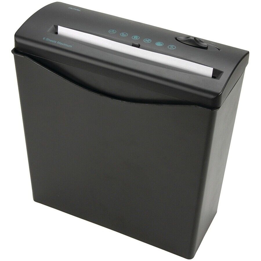 Royal 16999U JS55 Paper Shredder w Basket Strip Cut Auto Start Stop Black