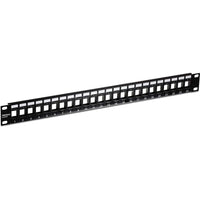 TRENDnet TC-KP24 24-Port Blank Keystone 1U Patch Panel 19" RackMount Housing