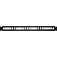 TRENDnet TC-KP24 24-Port Blank Keystone 1U Patch Panel 19" RackMount Housing