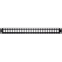 TRENDnet TC-KP24 24-Port Blank Keystone 1U Patch Panel 19" RackMount Housing