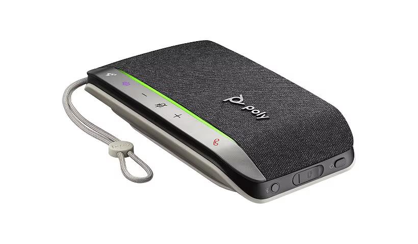 Poly 7F0J8AA Sync 20-M USB-C Speakerphone Omni Microphone Microsoft Teams Black
