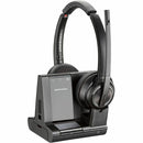 Poly 7S4B6AA#ABA Savi 8220-M 3in1 Office Stereo Wireless DECT BT Headset w Stand