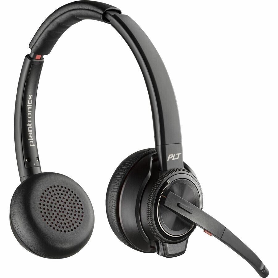 Poly 7S4B6AA#ABA Savi 8220-M 3in1 Office Stereo Wireless DECT BT Headset w Stand
