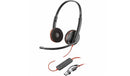 Poly 8X228AA Blackwire 3220 Stereo USB-C/A 3.5mm Headset Inline Control TAA
