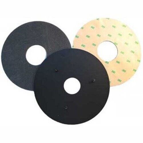 ENS 367-0731-B 7 Inch Diameter Metal Base, includes Glue Pad and Rubber Pad