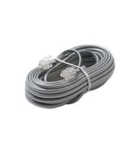 Cablesys ICC-ICLC425FSV 25' Satin SILVER Mod RJ11 6P4C Telephone Line Flat Cord