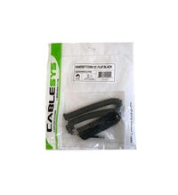 Cablesys 1200FB 12' Flat BLACK Telephone Handset RJ9 Curly Cord GCHA444012-FFB
