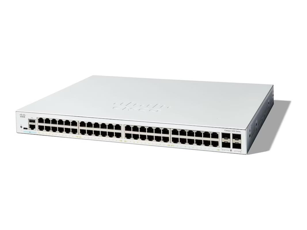 Cisco C1200-48T-4G Catalyst 48 Port Gigabit 4 Exp Slot SFP Managed Switch Rack