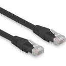 Rocstor Y10C434-BK 25FT Molded CAT6 Ethernet Premium PoE Ready Cable BLACK