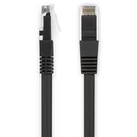 Rocstor Y10C434-BK 25FT Molded CAT6 Ethernet Premium PoE Ready Cable BLACK
